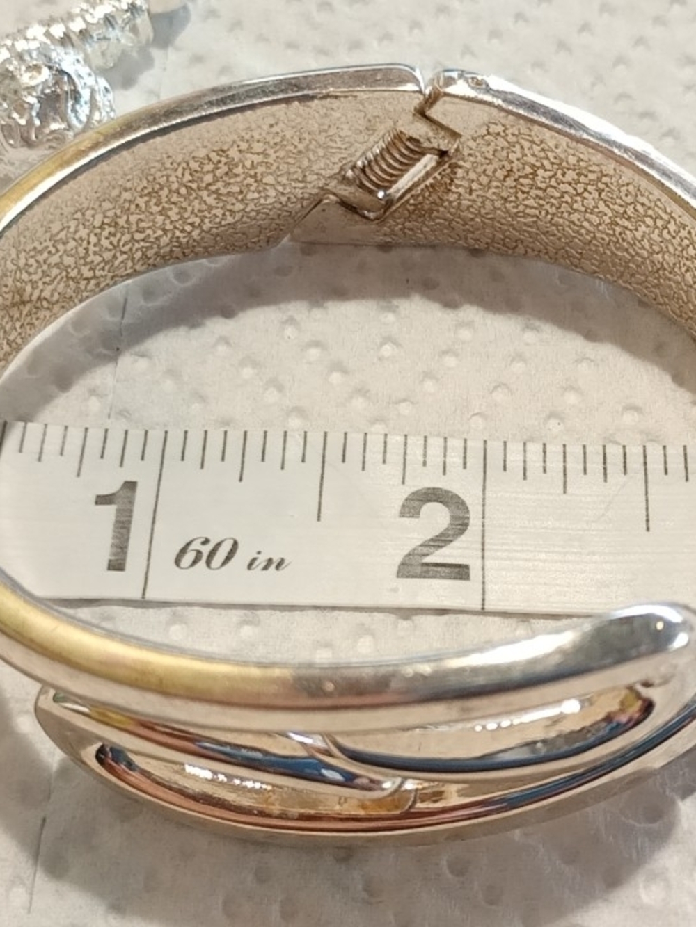 Vintage Silver-Tone Women's Swirl/Cuff Bangle Bracelet Set - Picture 5 of 10